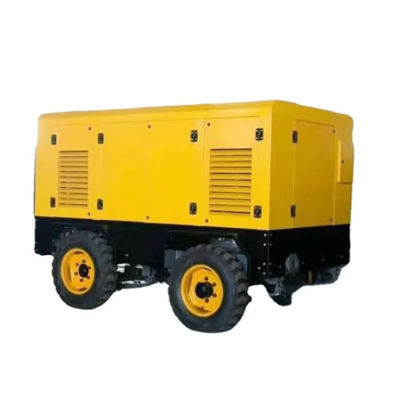 Mobile variable frequency screw air compressor, large electric power frequency air compressor
