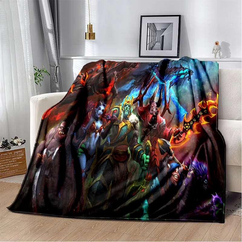 3D Classics Game Dota2  Gamer Blanket,Soft Throw Blanket for Home Bedroom Bed Sofa Picnic Travel Office Rest Cover Blanket Kids