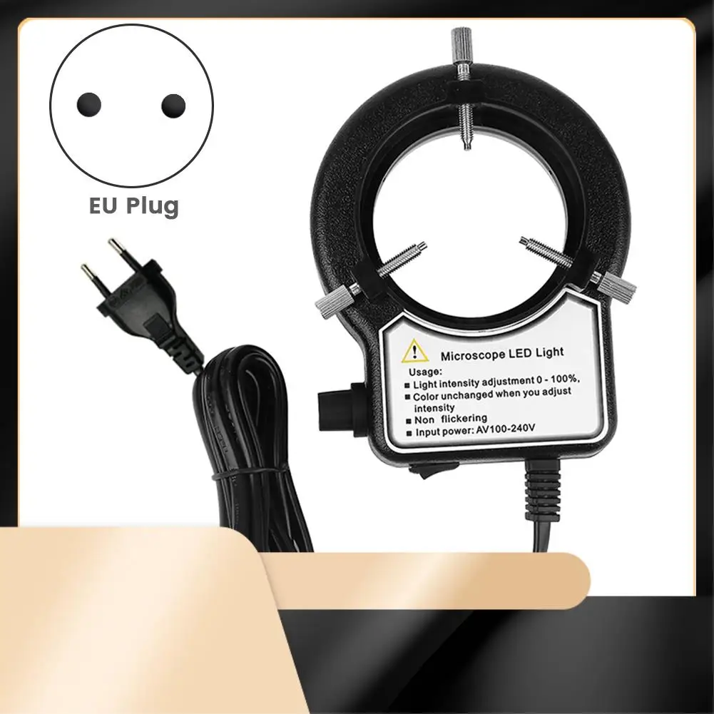 

X40A_XA-Adjustable LED Ring Lamp Illuminator Lamp Industry For Industry Stereo Video Camera Trinocular Microscope Lens Durable B