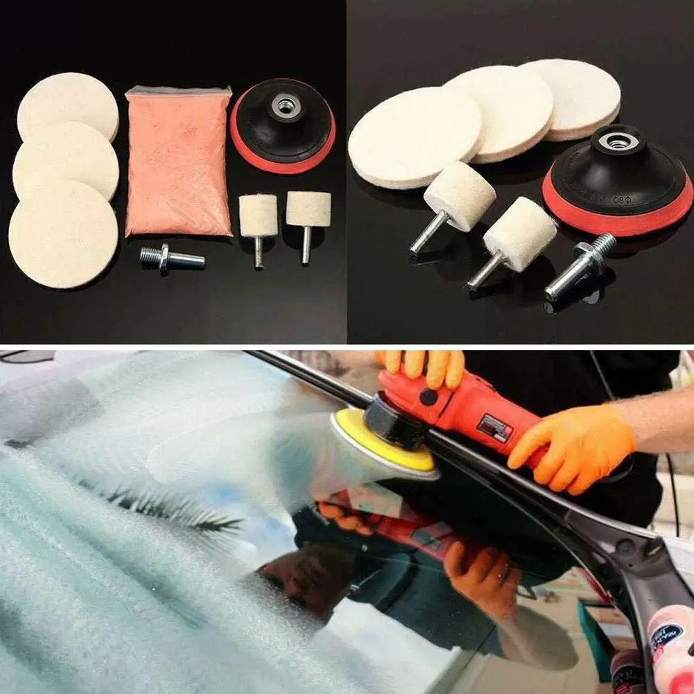 Car Polish Glass Windshield Polishing Care Kit Tool Shower Scratch Screens Removal Table tops Mirrors Windscreens Window Cle L5K