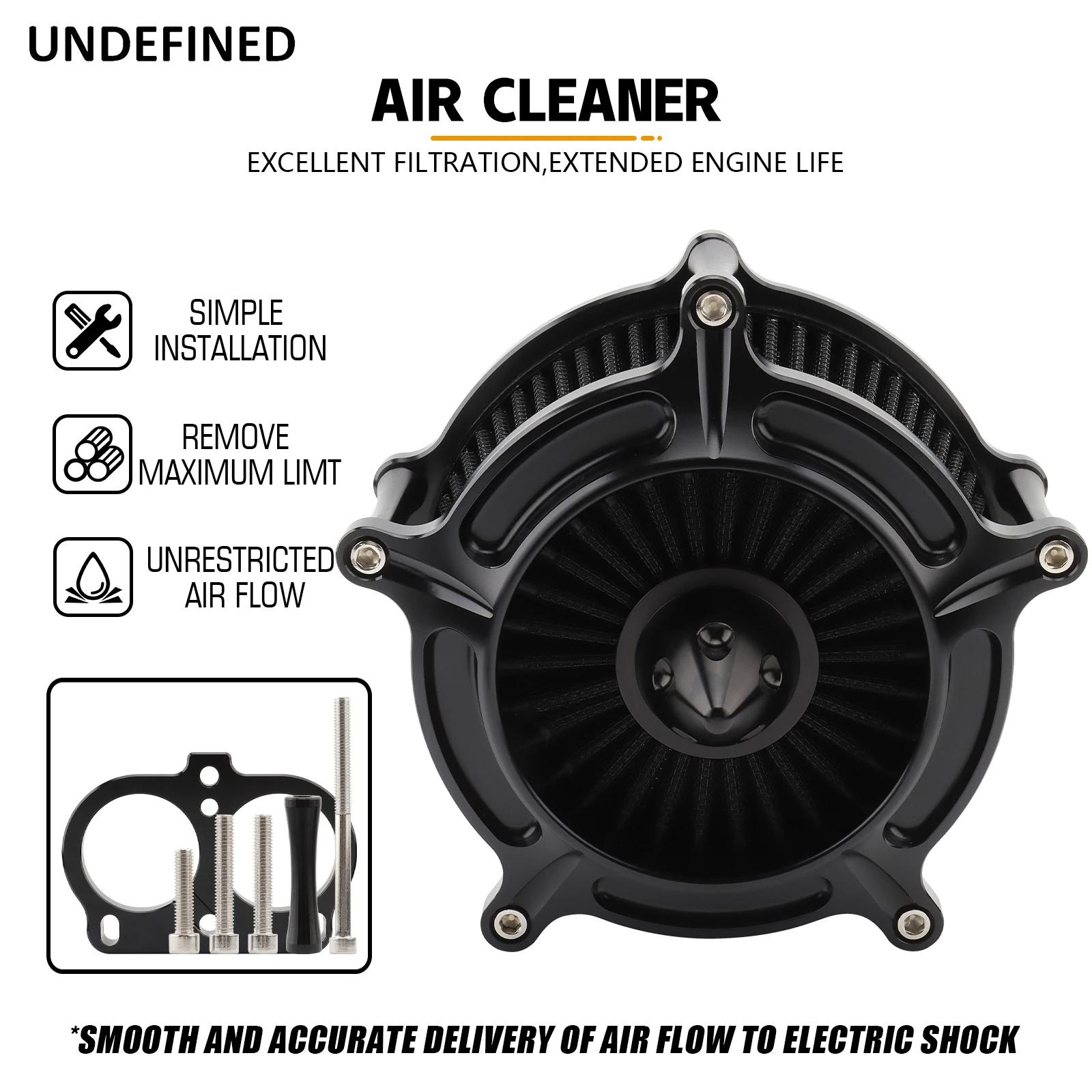 Air Filter Cleaner Intake Filter Kit For Harley Street Rod XG750A 2017-2020 Black Spike Aluminum Motorcycle Modified Parts