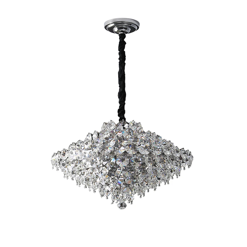 

Modern light luxury crystal chandelier, living room light, dining room light, bedroom simple atmospheric lamp