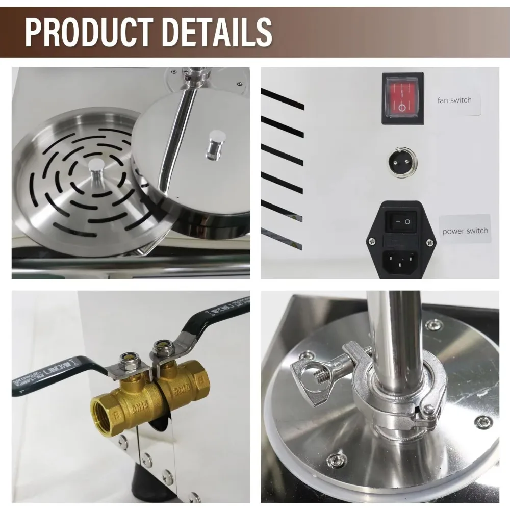 ماكينة ذوبان الشوكولاتة الصغيرة المكتبية 30 كجم الأكثر مبيعًا، ماكينة تقسية الشوكولاتة المطلية بطاولة تهتز 5 كجم #4