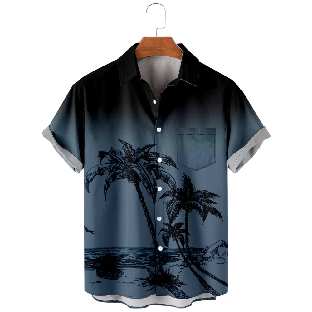 

Hot Sales Summer Mens Short Sleeve Shirt Custom Polynesian Tattoo Button Shirts Plus Size Men Shirts Hawaiian