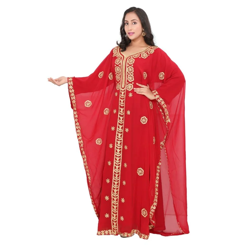 

Women's Long Dress Morocco Dubai Abaya Middle Eastern Muslim Dress Sheer Dress