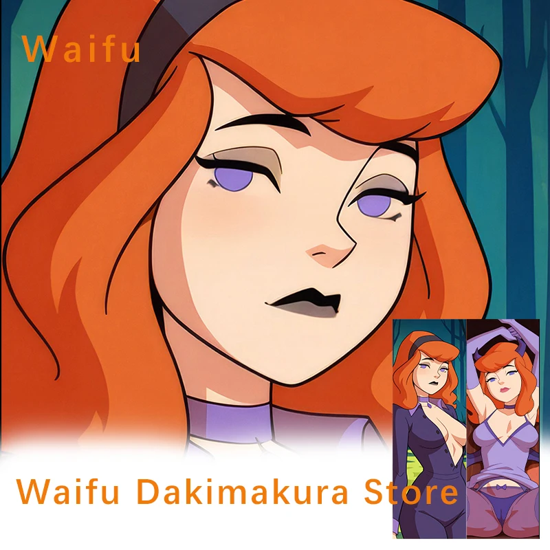 Dakimakura Daphne Blake Halloween 2WAY funda para almohada Anime funda de cojín