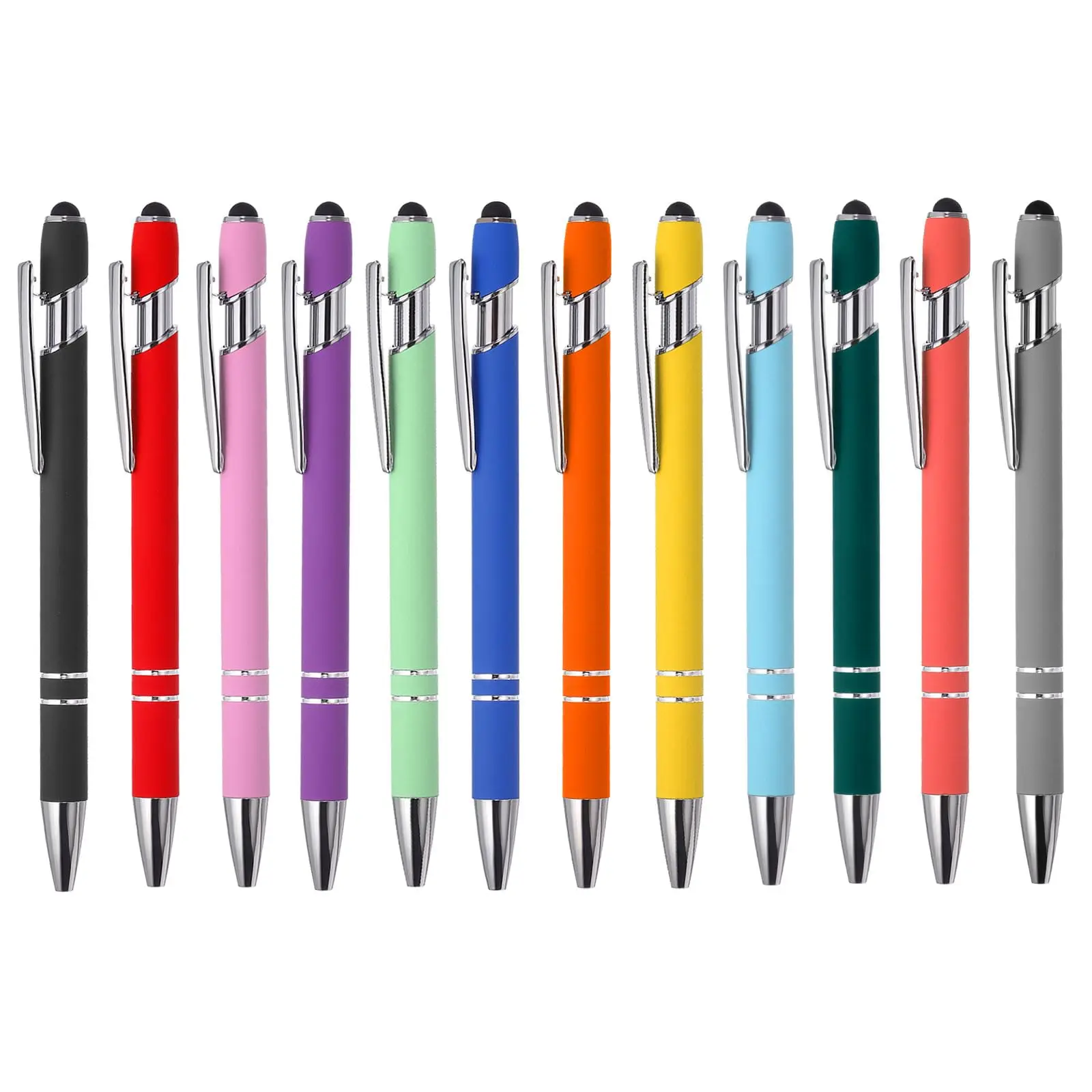 25Pcs Lightweight touchscreen pens, pens for office and study use, promotional pens, business promotional gift pens, bamboo pens