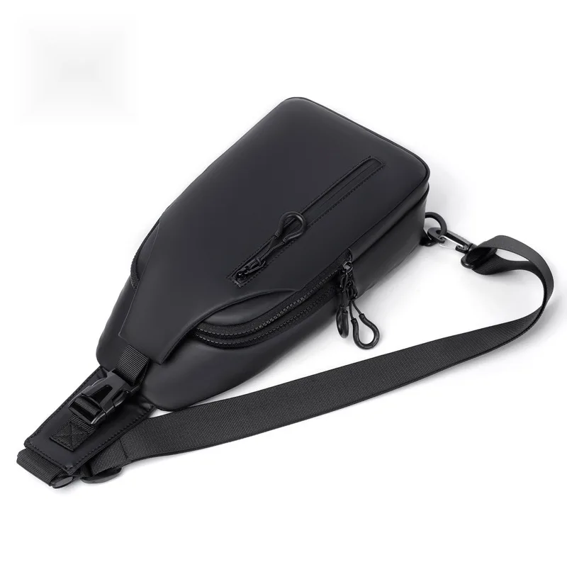 New Trendy Men's Chest Korean Style Fashion Sports Shoulder Simple Elegant Water-Resistant Crossbody Bag