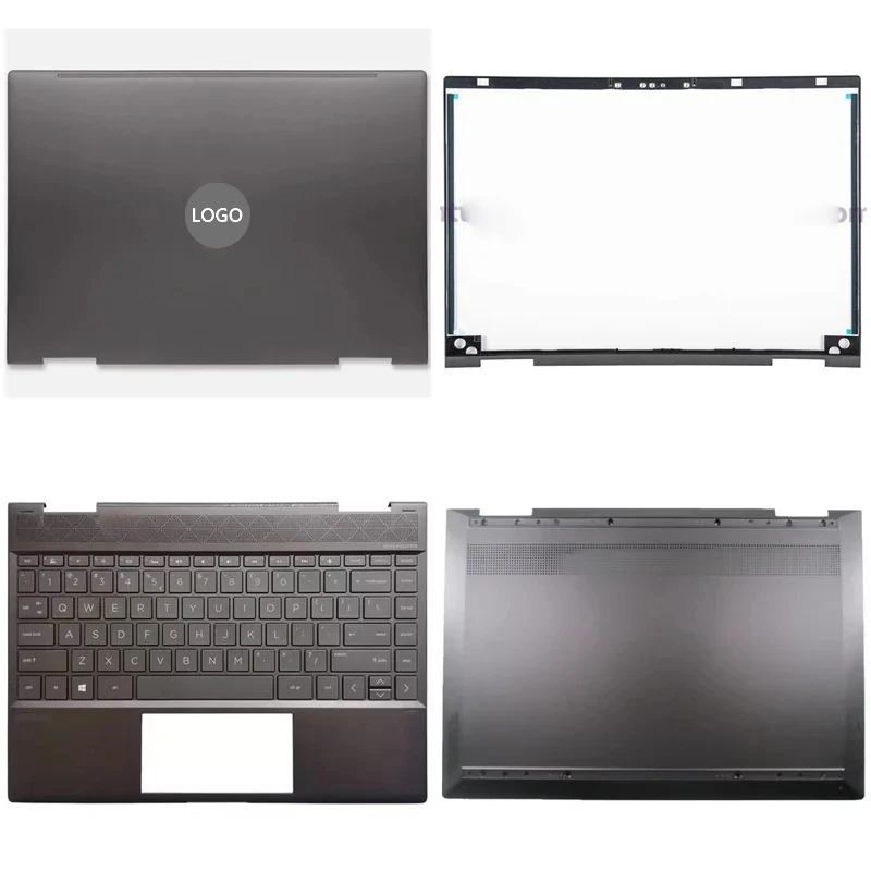 

NEW For HP ENVY X360 13-AG TPN -W133 Laptop LCD Back Cover Front Bezel Upper Palmrest Bottom Base Case Keyboard Hinges