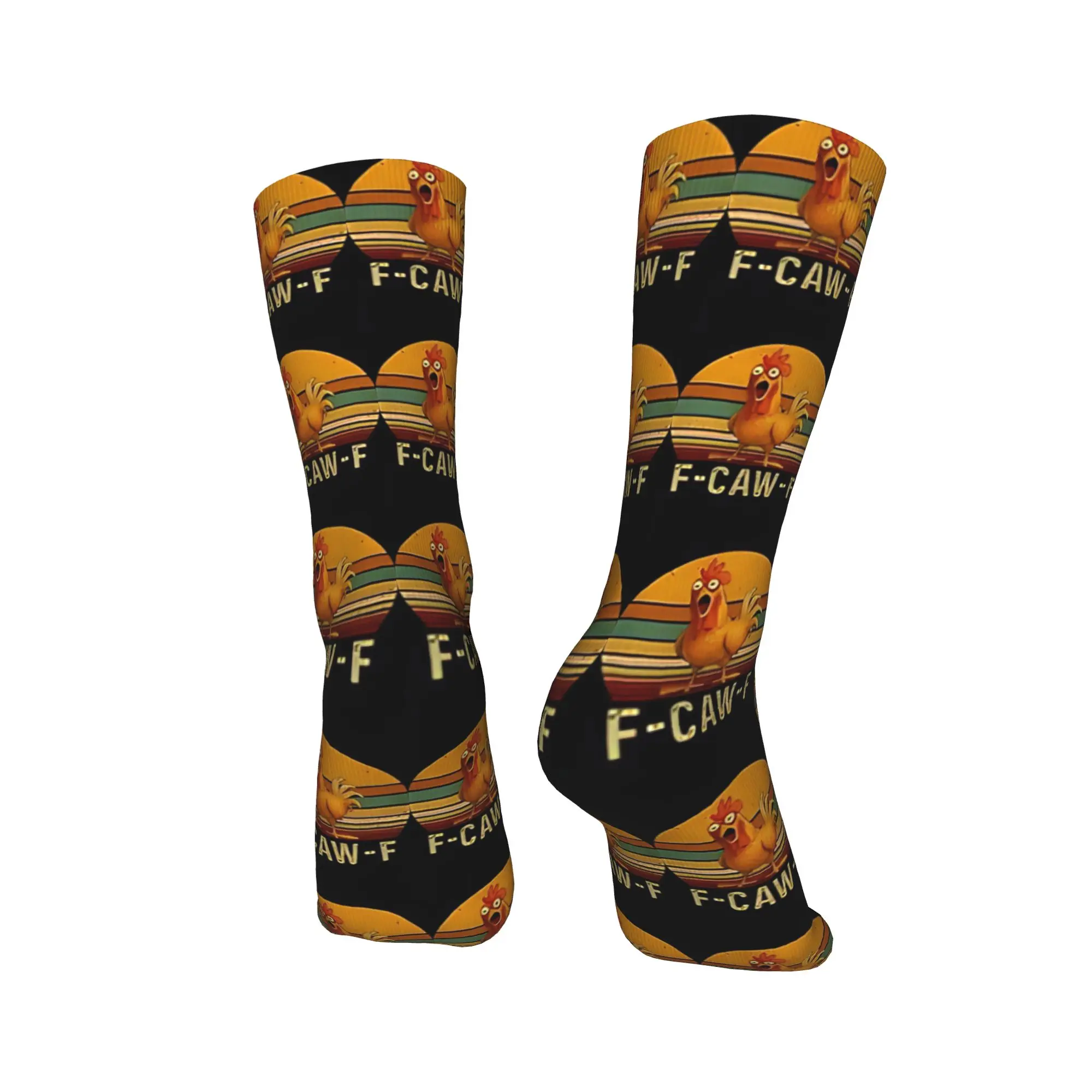 الغراب الفكاهة القوطية مضحك F-Caw-F جوارب الرجال الجوارب مريحة الجدة الجوارب الربيع الدراجات المضادة للانزلاق جوارب مطبوعة هدية