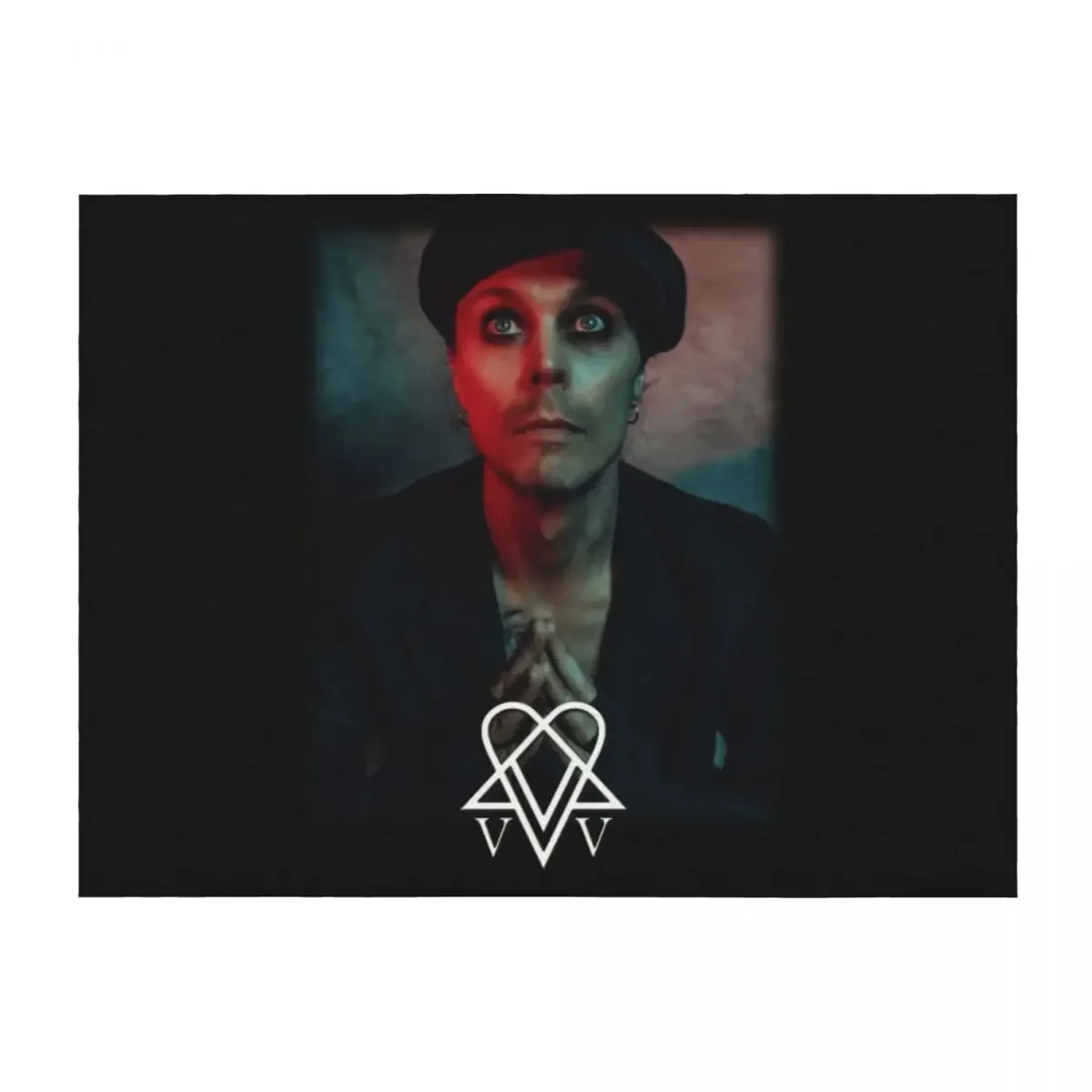 

Ville Valo Neon Noir 2024 Throw Blanket Flannel Luxury Thicken Shaggy Travel Blankets