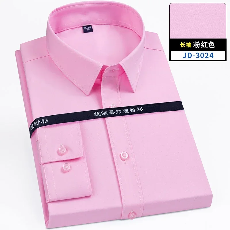 

8XL Superfine Denier Эластичные деловые рубашки из бамбукового волокна для мужчин плюс повседневные облегающие рубашки с длинными рукавами большого размера для мужчин