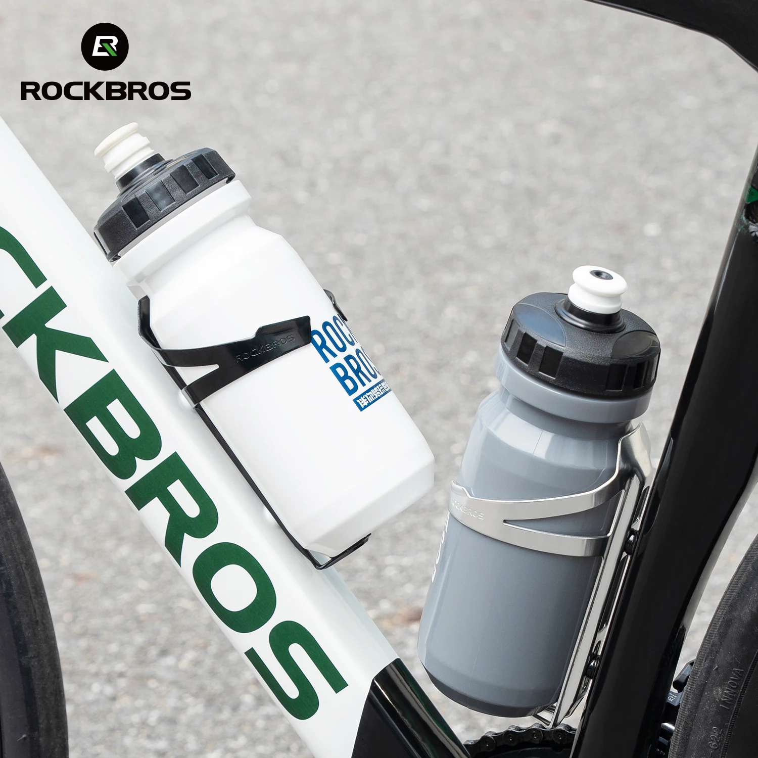 ROCKBROS Bicycle Water Bottle Cage Lightweight Aluminum Alloy Water Cup Holder One-Piece Molding Easy Instal Bike Kettle Holder