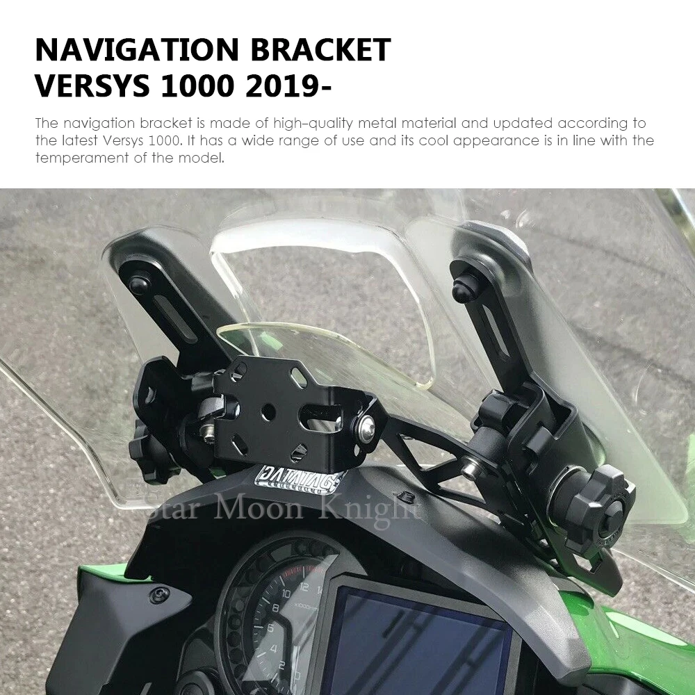 อุปกรณ์เสริมสำหรับ Kawasaki versys 1000 VERSYS1000 19-21ที่วางโทรศัพท์มือถือที่จับขาตั้งโทรศัพท์ที่ยึด GPS navigaton