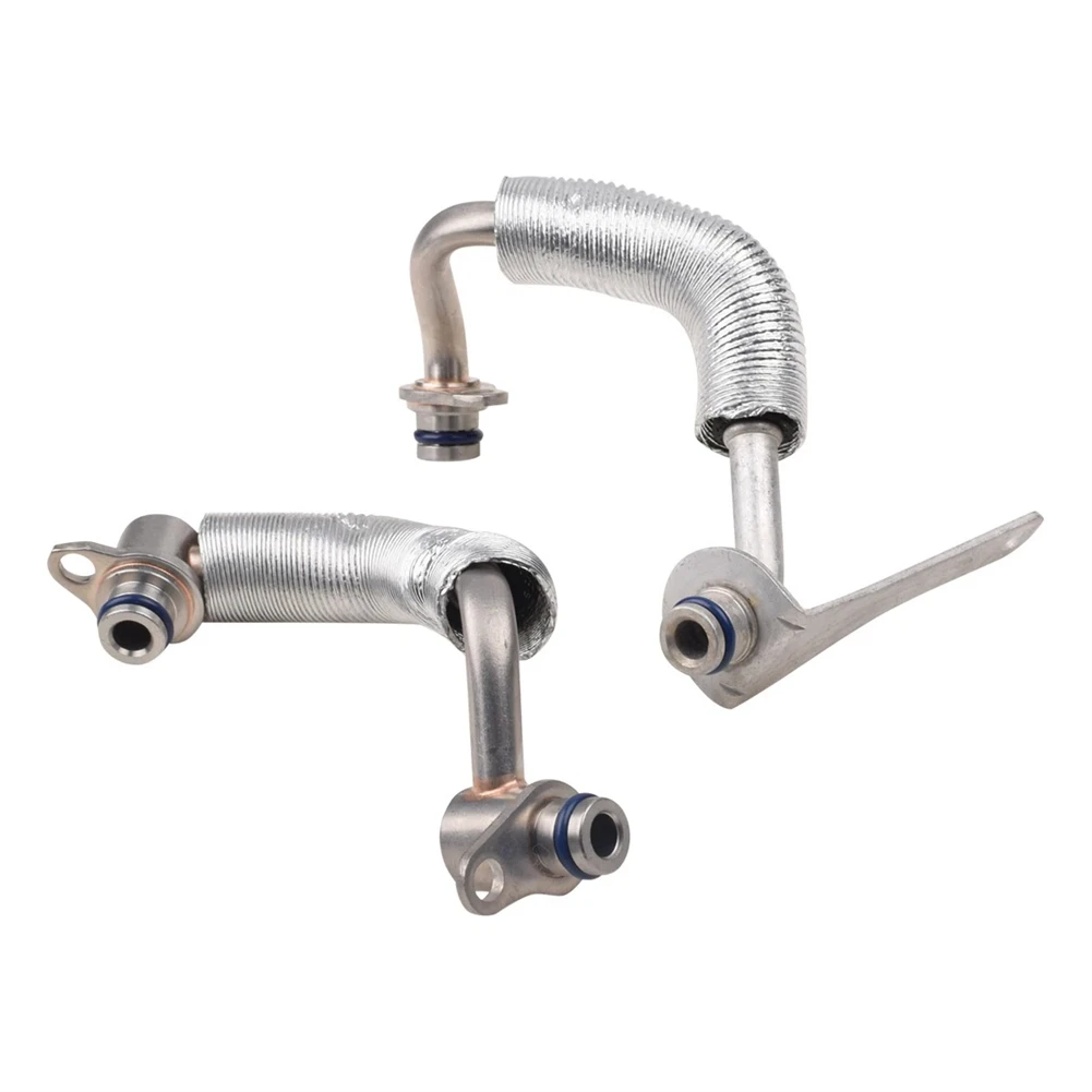 مجموعة أنابيب خرطوم المبرد التوربيني مكونة من 2 لسيارات BMW 320i 328i 528i xDrive F30 2 0L 2011 2018 بديلة مع OEM 11538663516 11538663517