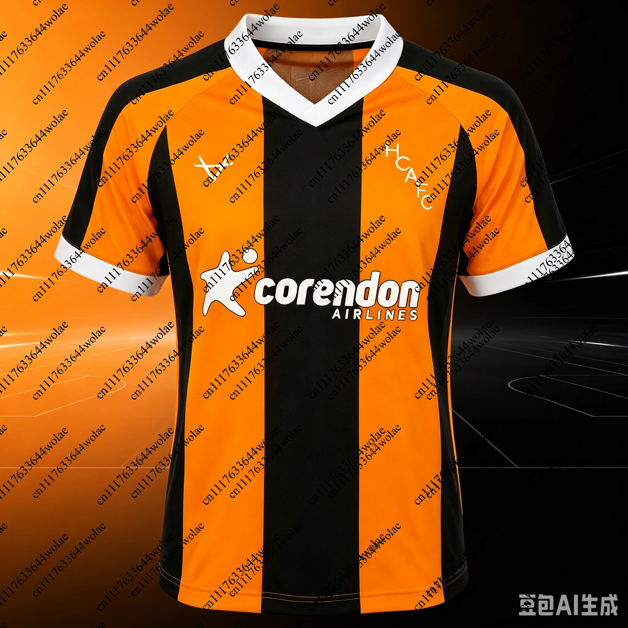 2026 Hull City Unisex Polo Collar Football Jersey, Mesh Breathable 3D Print Shirt, Men Summer Sport Quick Drying Jersey