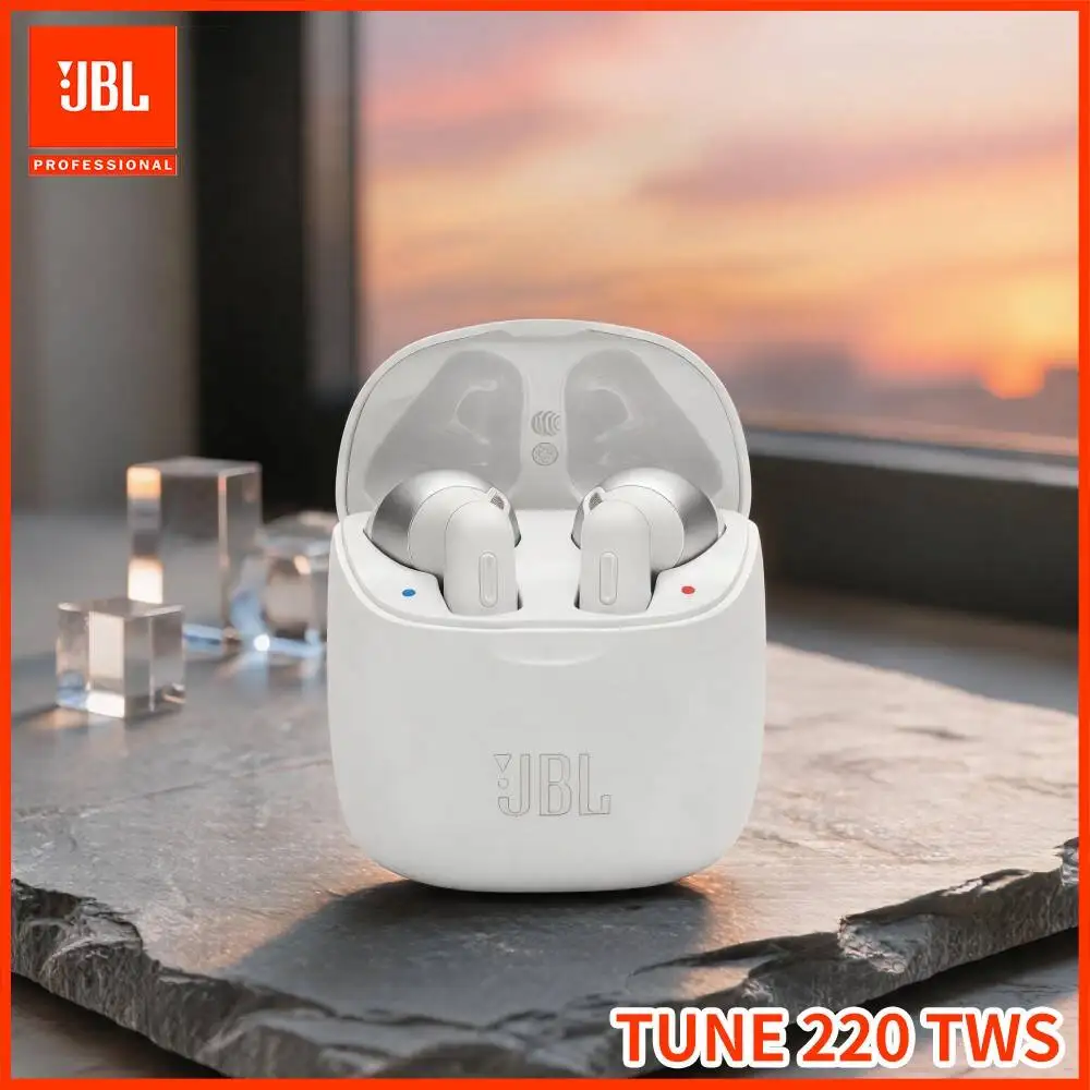 JBL Tune220TWS Wireless TWS Headphones Bluetooth5.0 12mm Dynamic Driver Voice Assistant Support Portable Charging Case Earphones
