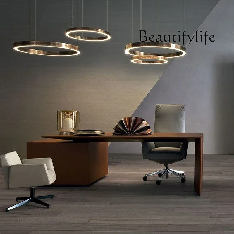 J XX Table de patron de luxe légère haut de gamme Table de président Simple moderne grand bureau bureau atmosphérique bureau de patron