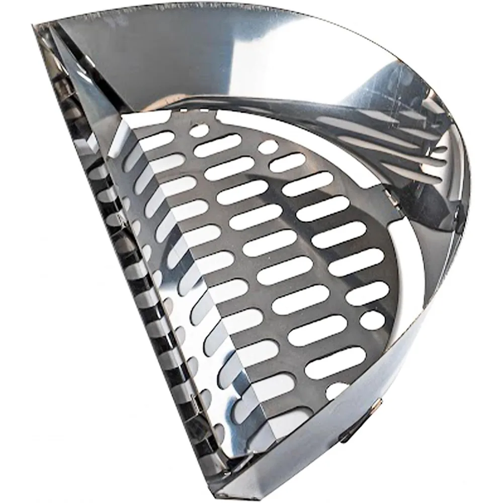 

Stainless Steel Charcoal Basket for Kettle Grills Slow N Sear Insert for Low Slow and High Heat Cooking