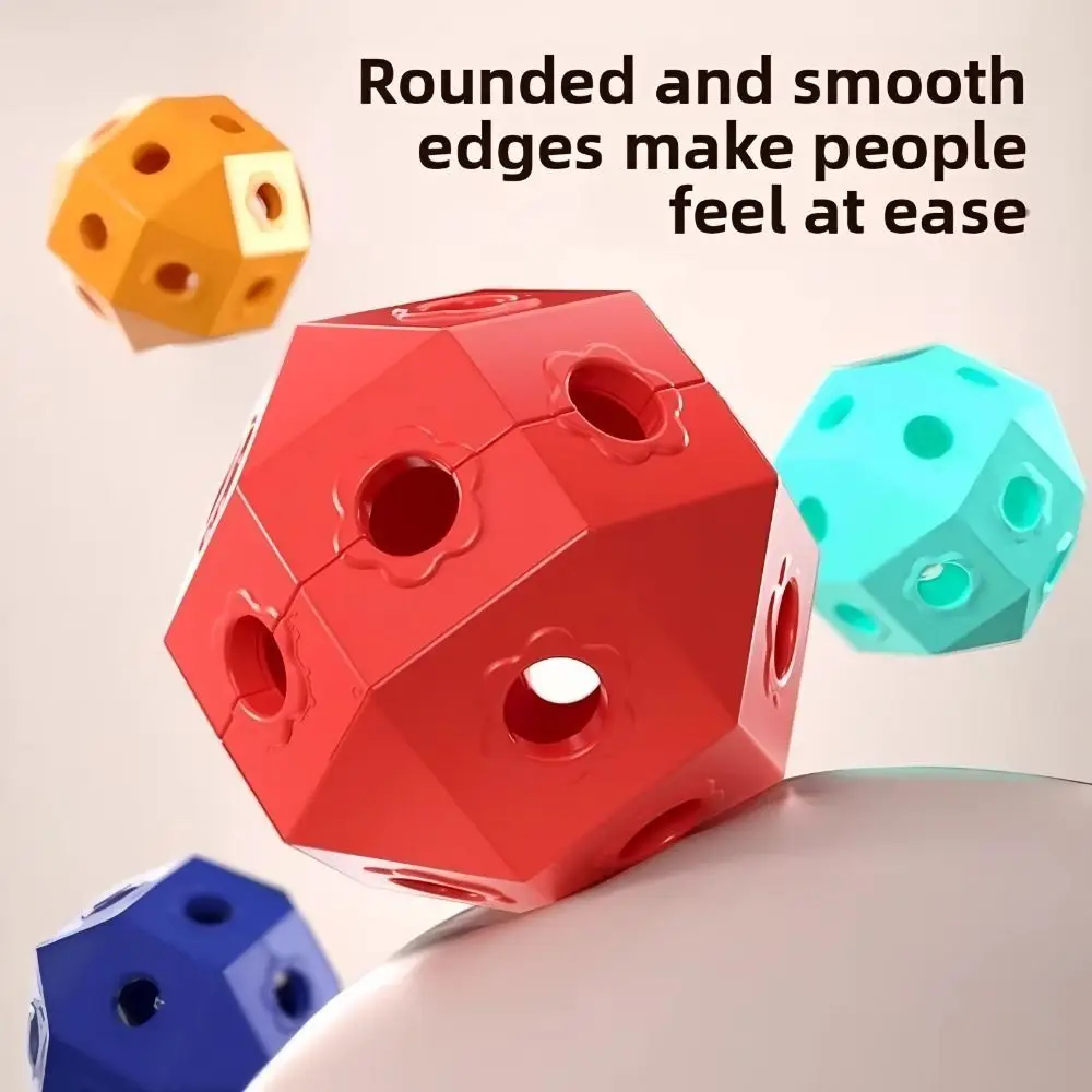 Kit de bloques de construcción geométricos 3D, 45/150/300 Uds., partículas grandes versátiles, bloques de cuentas entrelazadas, multiforma creativa