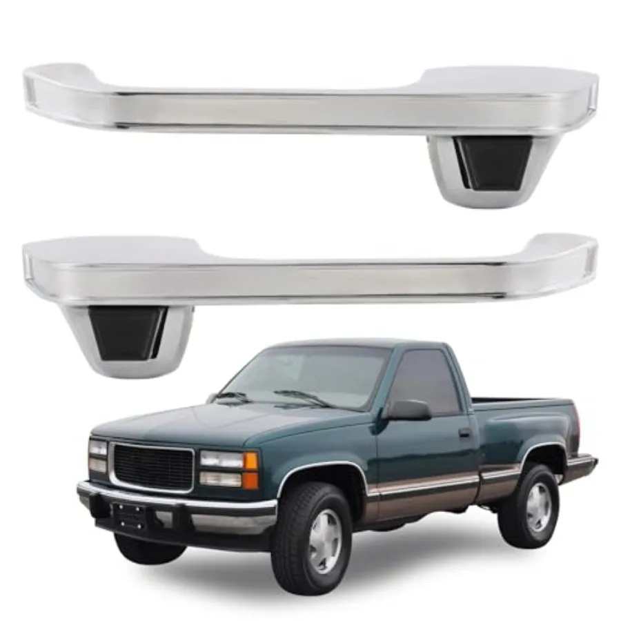 

Front Driver and Passenger Side Exterior Door Handle Compatible with Chevrolet C/K/R/V 10 20 30 1500 2500 3500 GMC C/K/R/V 15 2