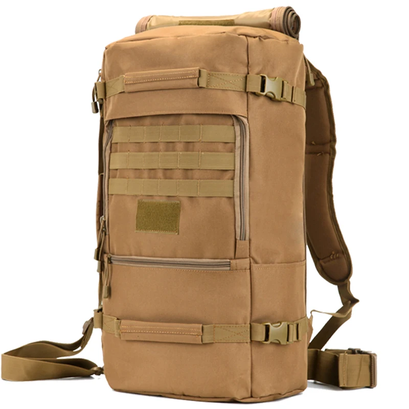 50L 60L Large Capacity Tactics Backpack Waterproof Nylon 3P Molle Backpack Men Travel Bag