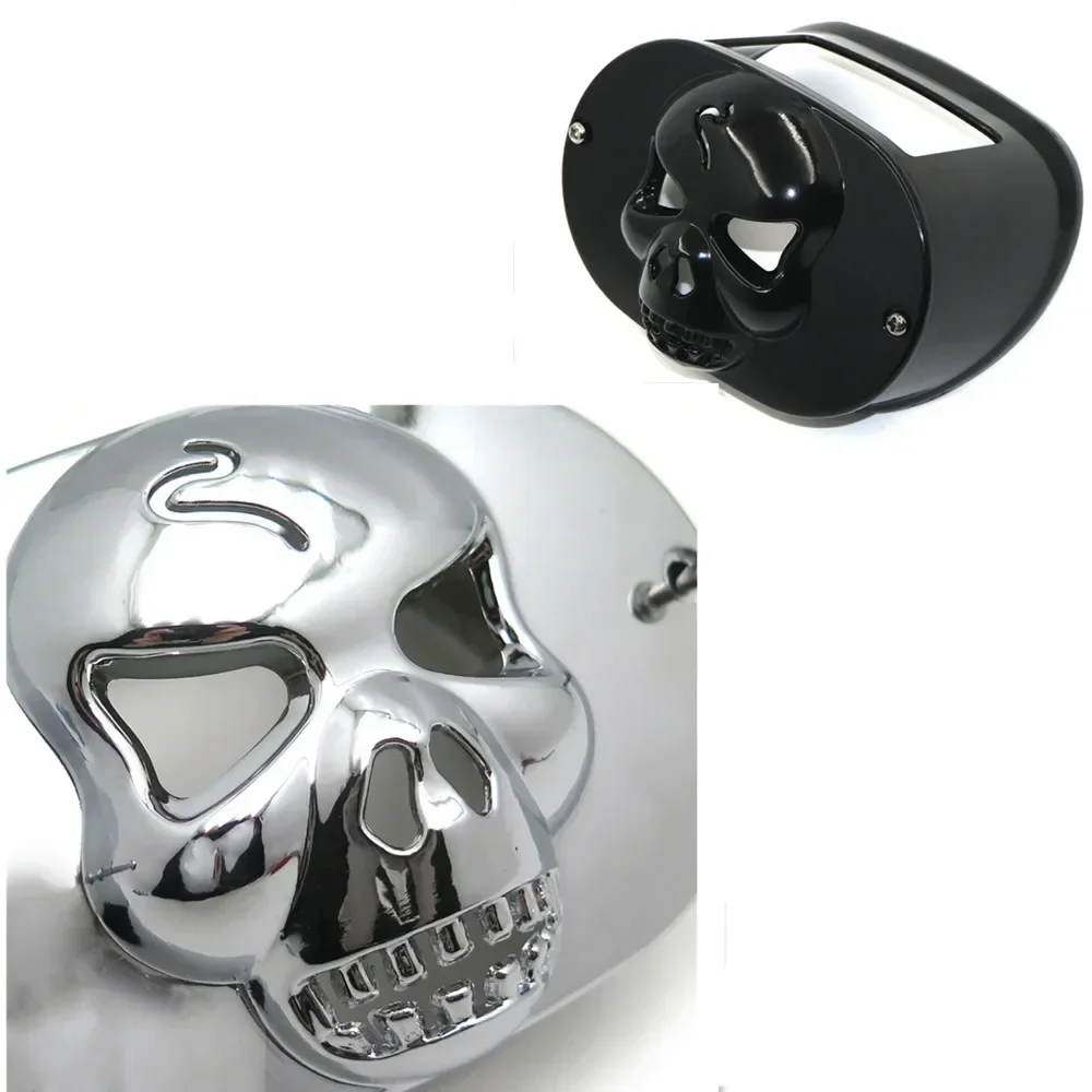 

Skull Cover For Harley Davidson Touring XL Dyna FLSTF FLHRC BS5 Tail Lamp Collar Motorcycle Parts