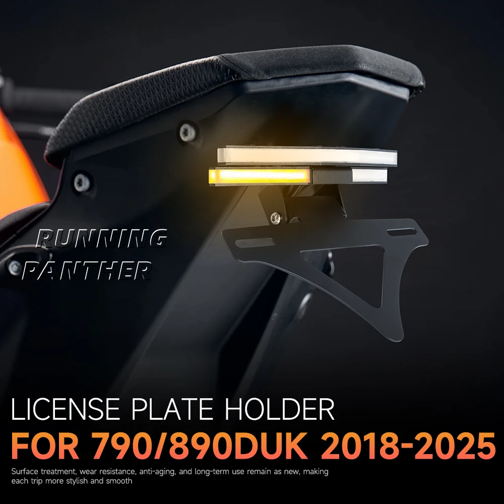 

FOR 790 Duke 890DUKE 2018-2025 Motorcycle license plate holder turn signal integrated license plate holder short