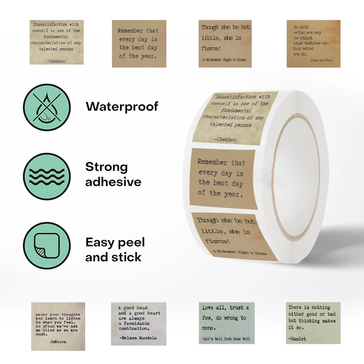 500 قطعة يقتبس الرجعية الشهيرة ملصقات التأكيد الذاتي ملصقات تحفيزية DIY بها بنفسك مذكرات محمول الأمتعة سكيت الكتابة على الجدران ملصقات #2