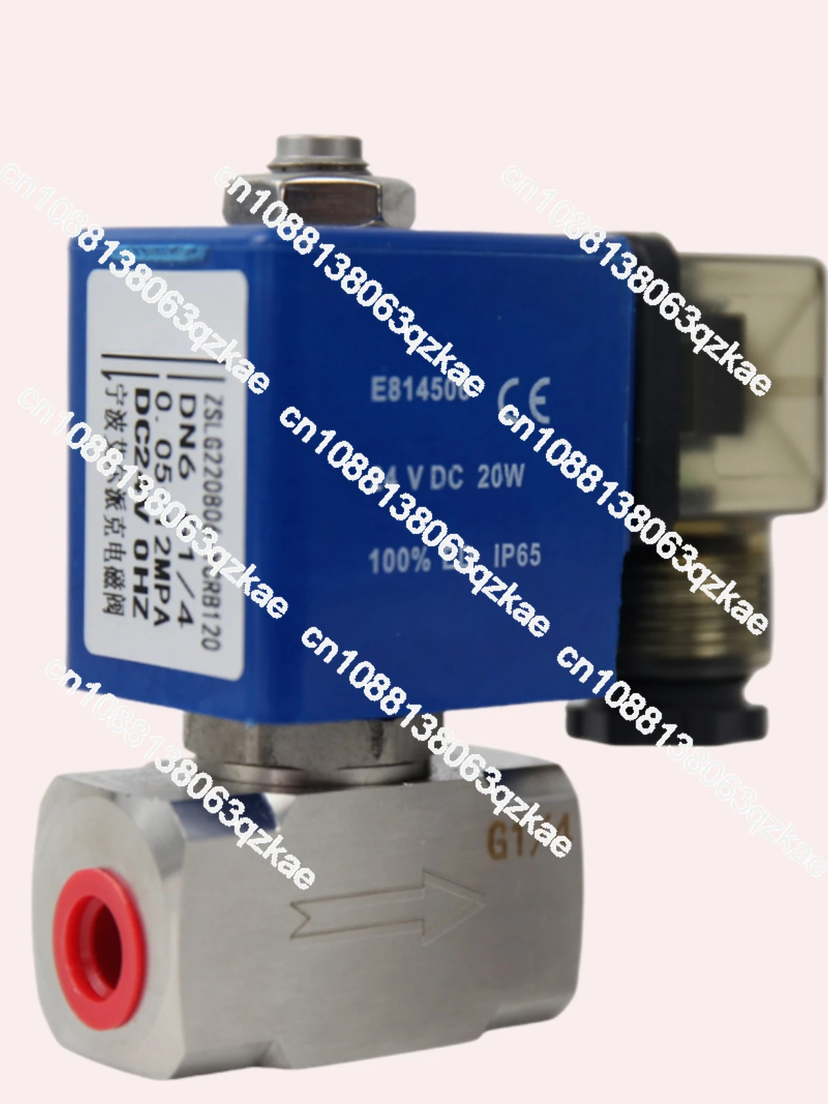 12MPA stainless steel high pressure solenoid valve/water /air /normally closed model/piston structure/2 /3 / 4