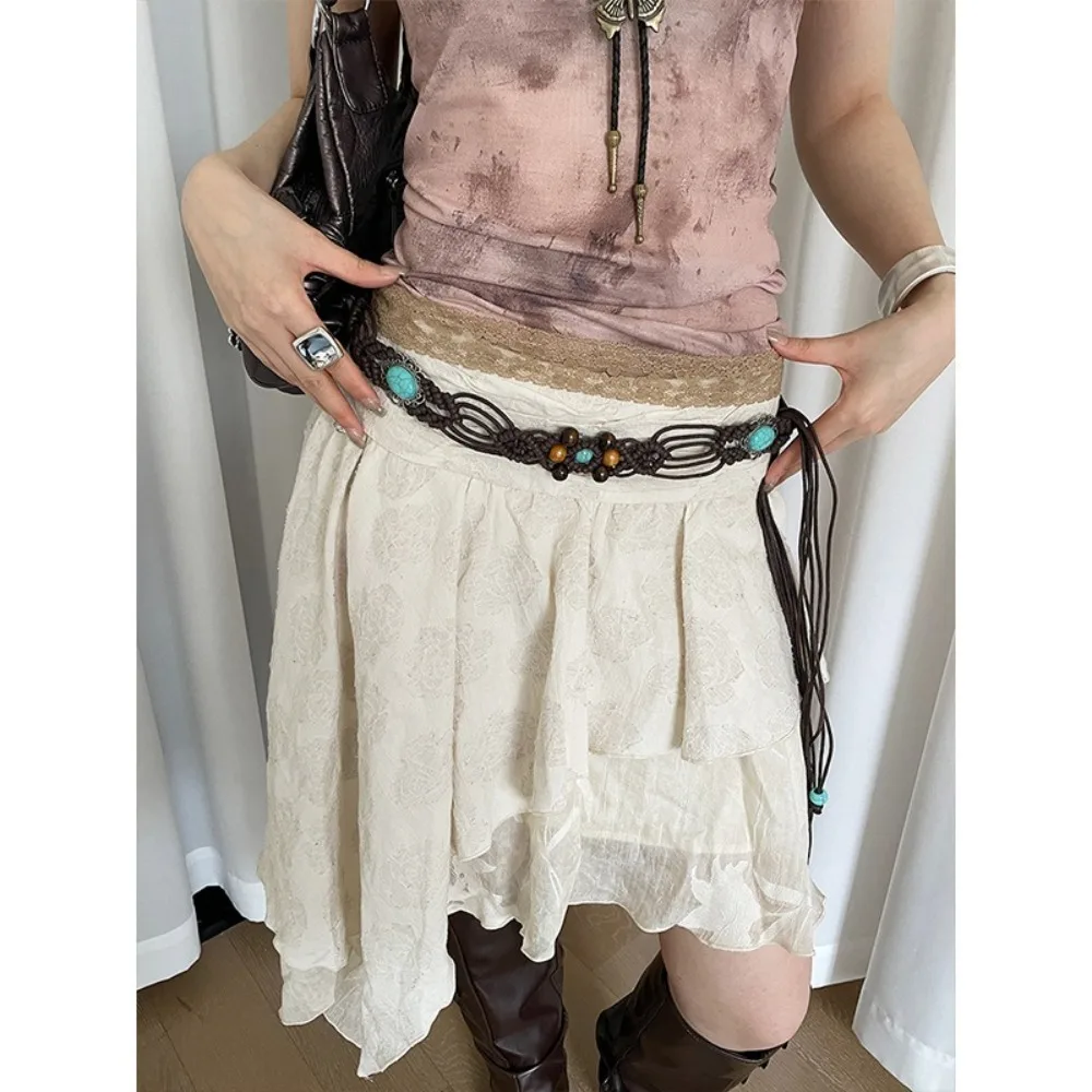 

New Bohemian Waist Chain Vintage Y2K Skirt Dress Waist Trendy Dress Decoration Bohemian Belt For Women