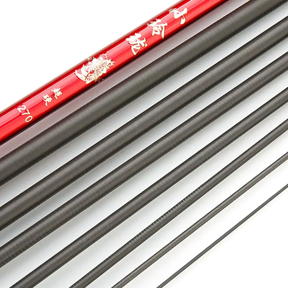 1.6 متر-4.8 متر طول خفيفة الصيد رود اليد القطب تصميم المغذية نوع ألياف الكربون الصيد رود آلية تلسكوبية