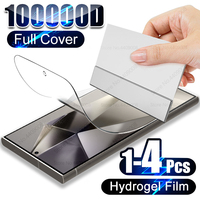 1-4Pcs Full Cover Screen Protector For Samsung Galaxy S25 S24 S23 S22 S21 S20 Ultra S10 S9 Plus A54 A52 A32 A34 5G Hydrogel Film