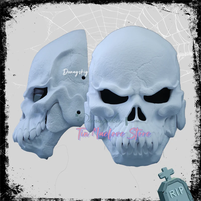 

3D Printed Products Beast Skull Mask Halloween Prank Props Role Play Props Cosplay Accessories Orc Head For Carnival Halloween