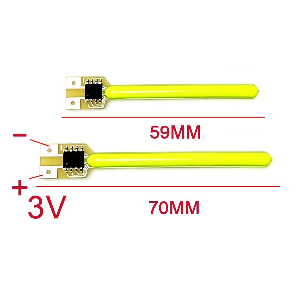 LED  Filament Meteor Shower Flowing Water Lamp DC3V 59mm 70mm DIY Diodes Part  Incandescent Light Accessorie Decor Lighting