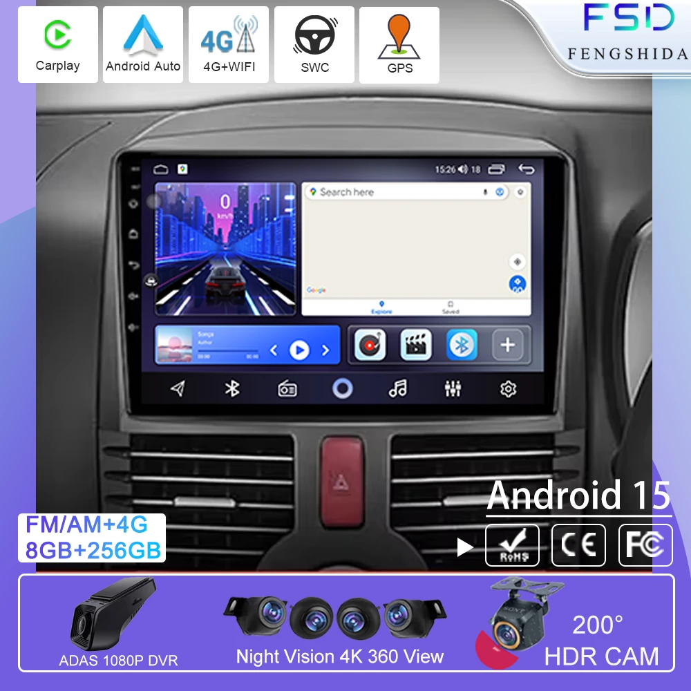 

For Toyota Rush DAIHATSU TERIOS Android Carplay Multimedia Car GPS Player Navigation Touch Screen Stereo Radio 4G No 2 Din DVD