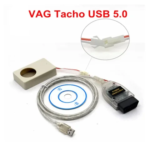 USB-интерфейс VAG TACHO 5,0, последняя версия, зеленая печатная плата FTDI FT245RL для автомобилей Audi/VW/Skoda/Seat 12 В, VAG TACHO USB5.0