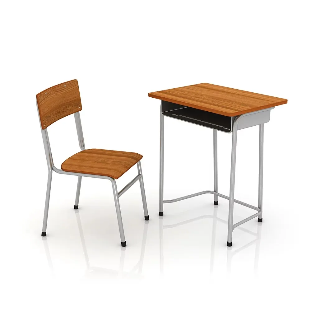 High Quality Modern Cheap High School Wooden School Student Desk And Chair Set