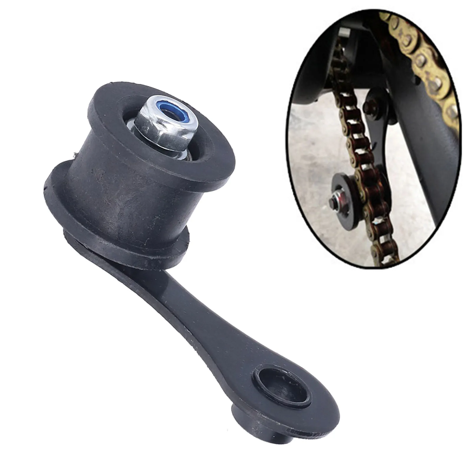 Motorcycle Chain Roller Tensioner with Spring for Street Dirt Pit Bike ATV Quad Scooter