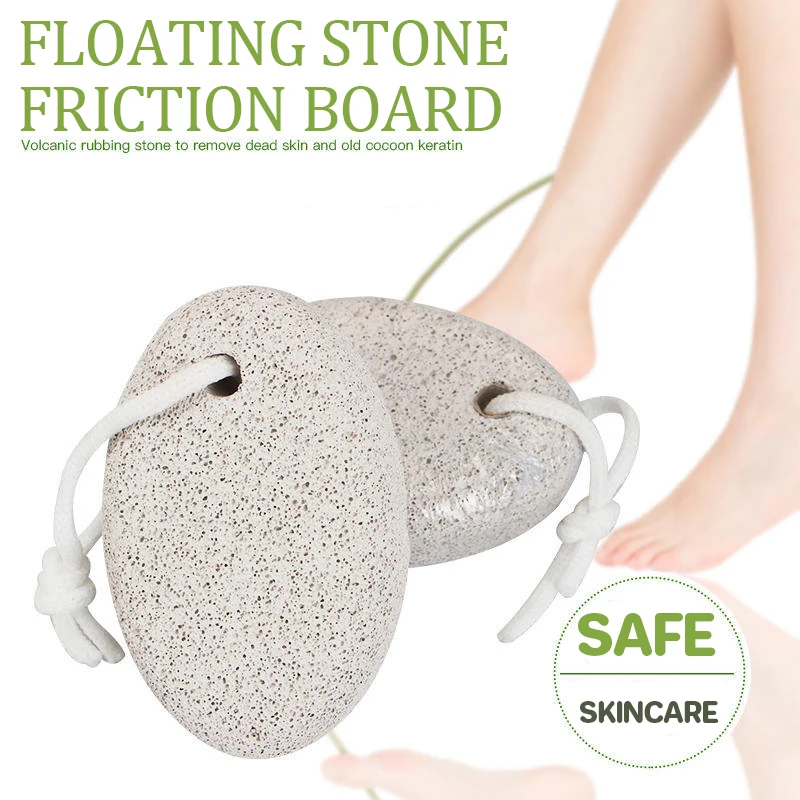 Hard Natural Pumice Stone Feet Elliptical Exfoliation Tool Accessories Foot Scrubber Dead Skin Pedicure Brush