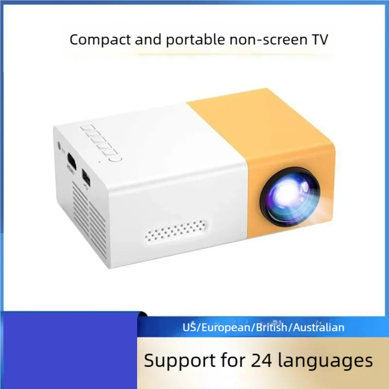 

YG300 mini projector portable children's home high definition convenient projector
