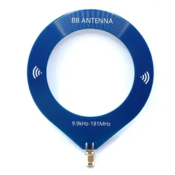 1pc 9.9khz-181mhz frequência circular banda larga portátil mw sw loop antena para rádio malaquita receptor tef6686