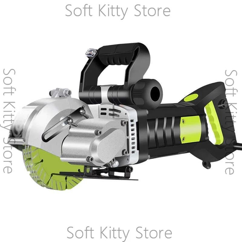 Handheld Laser Wall Slotting Machine Brick Wall Cutter Concrete Chaser Groove 220V Hydropower Installation Circular Saw