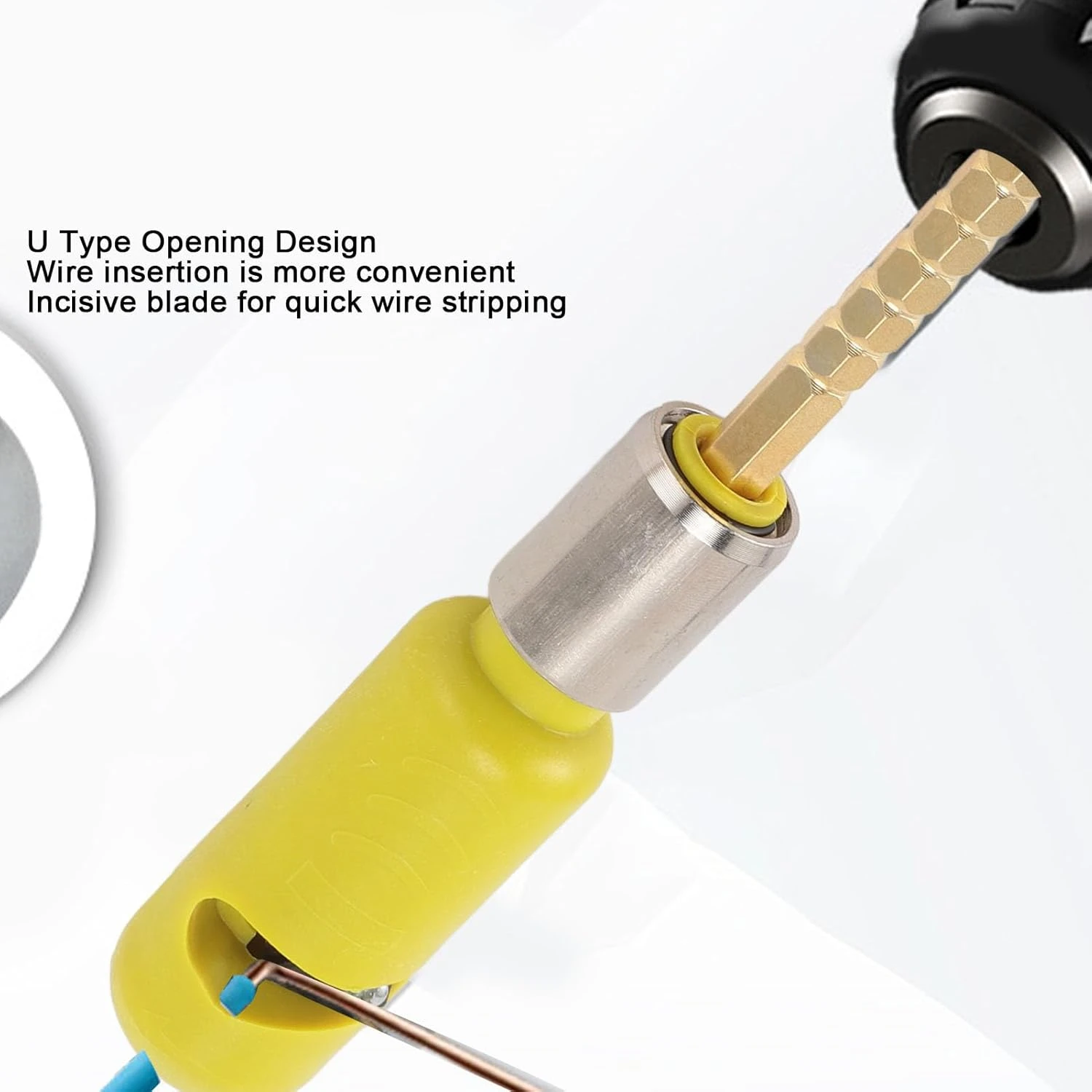 أداة تجريد الكابلات المحمولة للحفر بطول 6 أمتار، وقضيب توصيل 1/4 بوصة، وتصميم ABS خفيف الوزن - مثالي للكهرباء