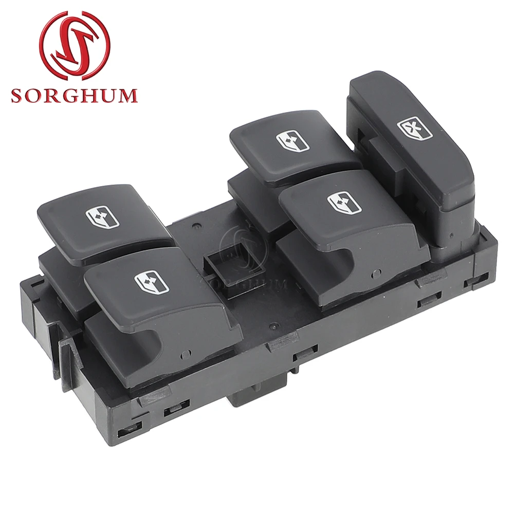 مفتاح نافذة الطاقة من SORGHUM أمامي يسار 5JB959857 6V1959857 لسكودا رابيد فابيا 2013-2020 12 دبابيس ملحقات السيارات