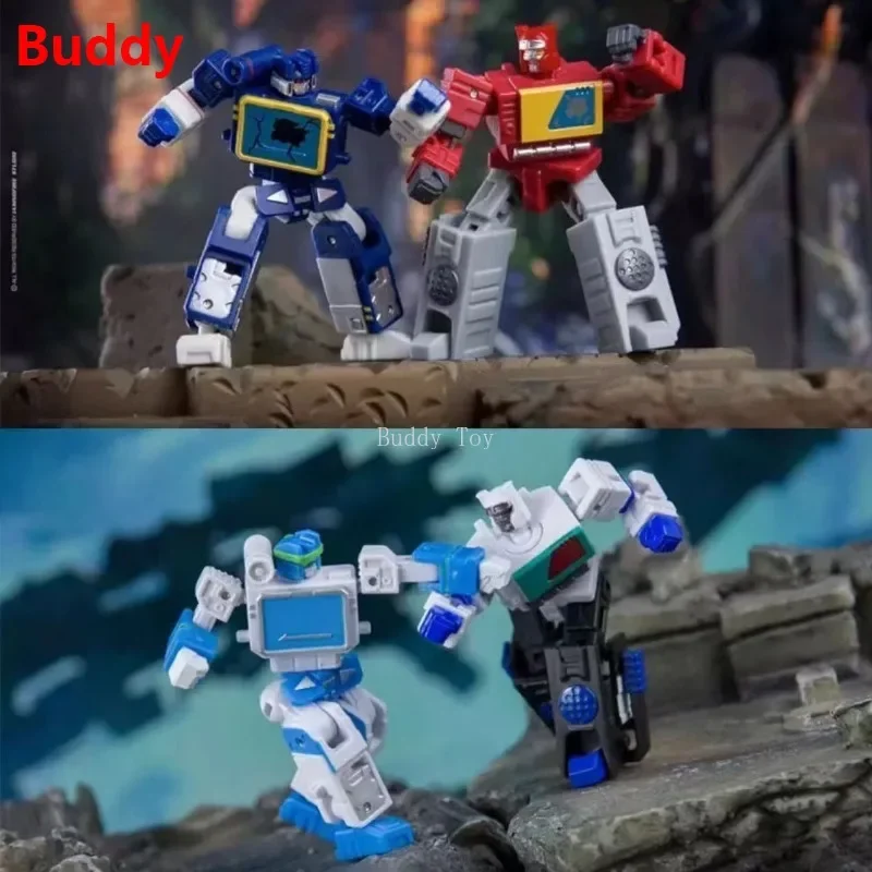 Auf Lager DR.WU Transformation DW-E02D&DW-E16D DW-E02M&DW-E16M MONITOR SOUND MASTER Soundwave Blaster Set Mini Actionfigur