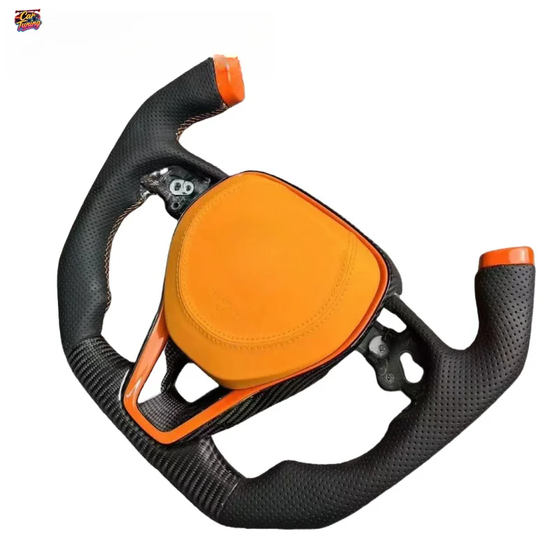 For Camry Corolla RAV4 Highlander Avalon Racing Leather Carbon Fiber Steering Wheel Customization F1 Shape Customizable