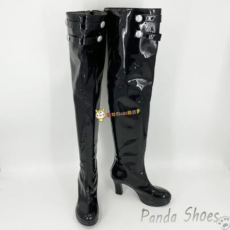 รองเท้าคอสเพลย์อนิเมะเกมเทพีแห่งชัยชนะ NIKKE รองเท้าบูทคอสเพลย์การ์ตูน สำหรับงานคอนเวนชั่น ปาร์ตี้ฮาโลวีน