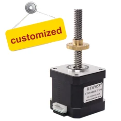 17HS4401S-T8*2 350*2pcs Trapezoidal screw motor