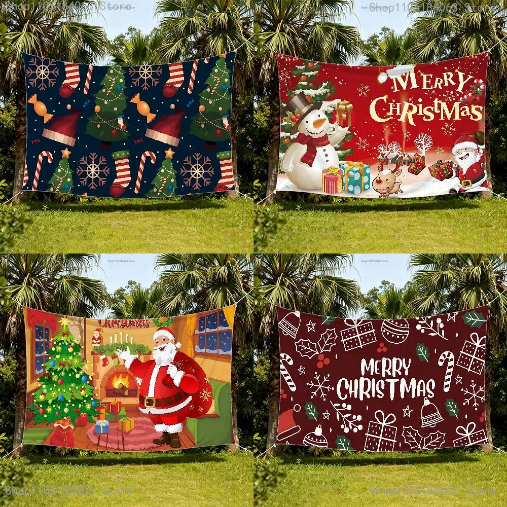 

Merry Christmas Flag For 50*70cm 60*90cm 60*110cm 80*120cm 100*150cm 150*200cm Camp Banner Tapestry
